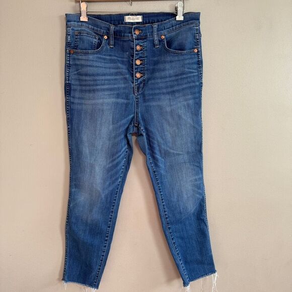 Madewell 10” high rise skinny crop Jean size 32 - Picture 1 of 7